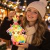 New Year DIY Handheld Lantern Cartoon Lamb Luminous Lantern  Cultural Activity