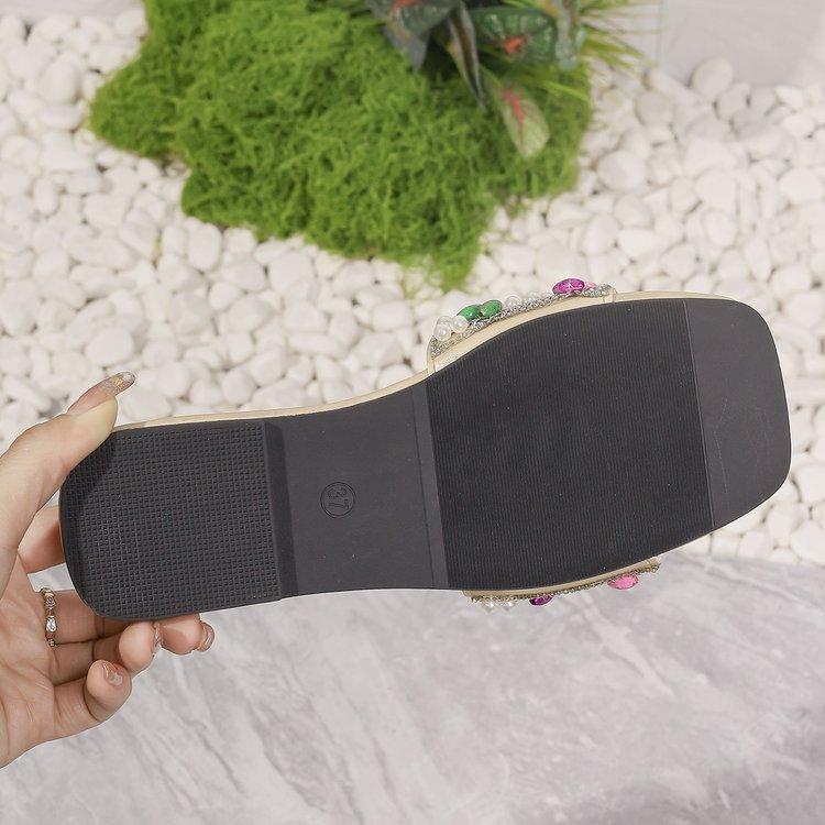 Fashion Large-size Slippers Women's 2025 Summer New Ethnic Style Character Comfortable Soft-bottomed Flat-bottomed Slippers