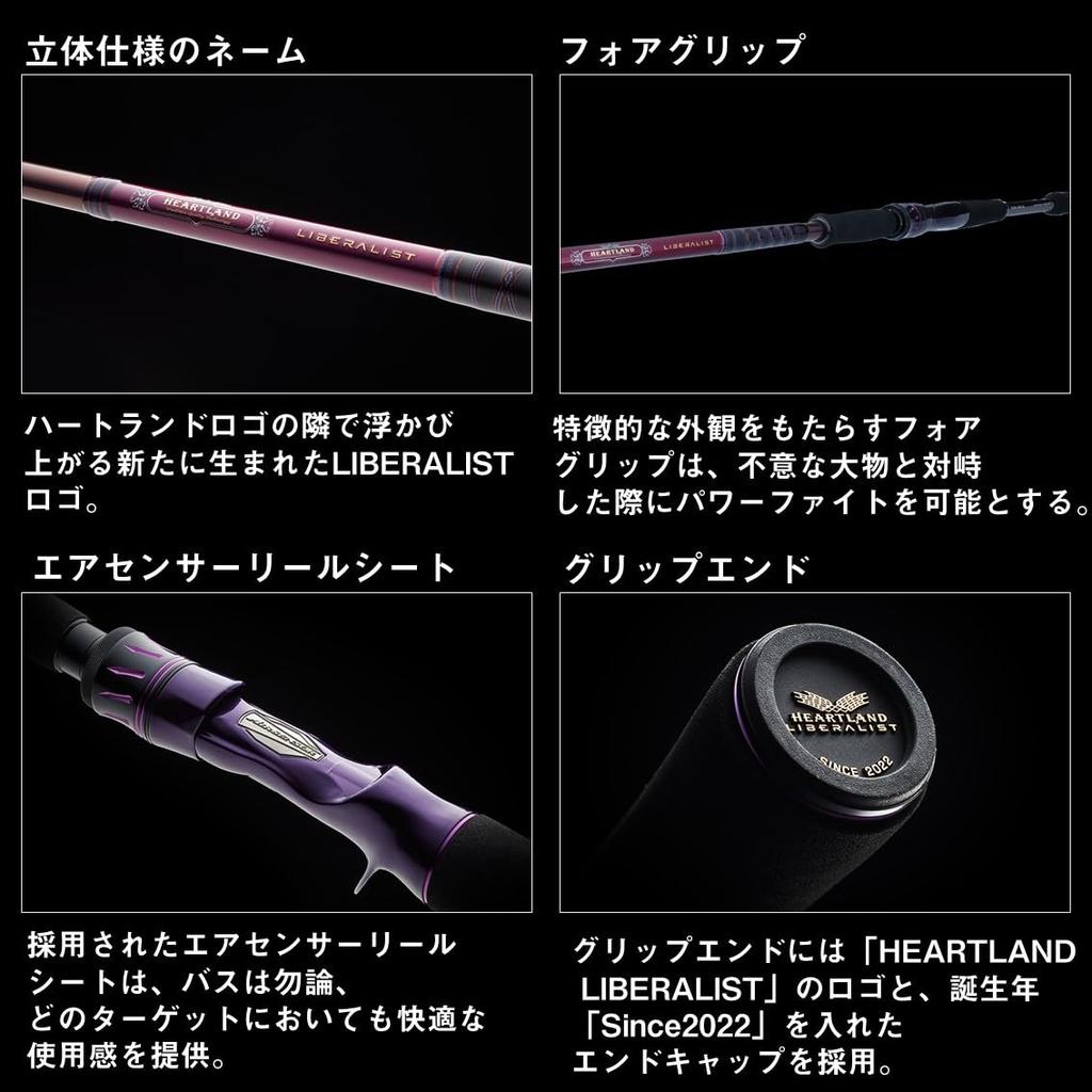Daiwa Heartland Liberalist Rod 3-Piece Multi-Function (733MLRSS-24)