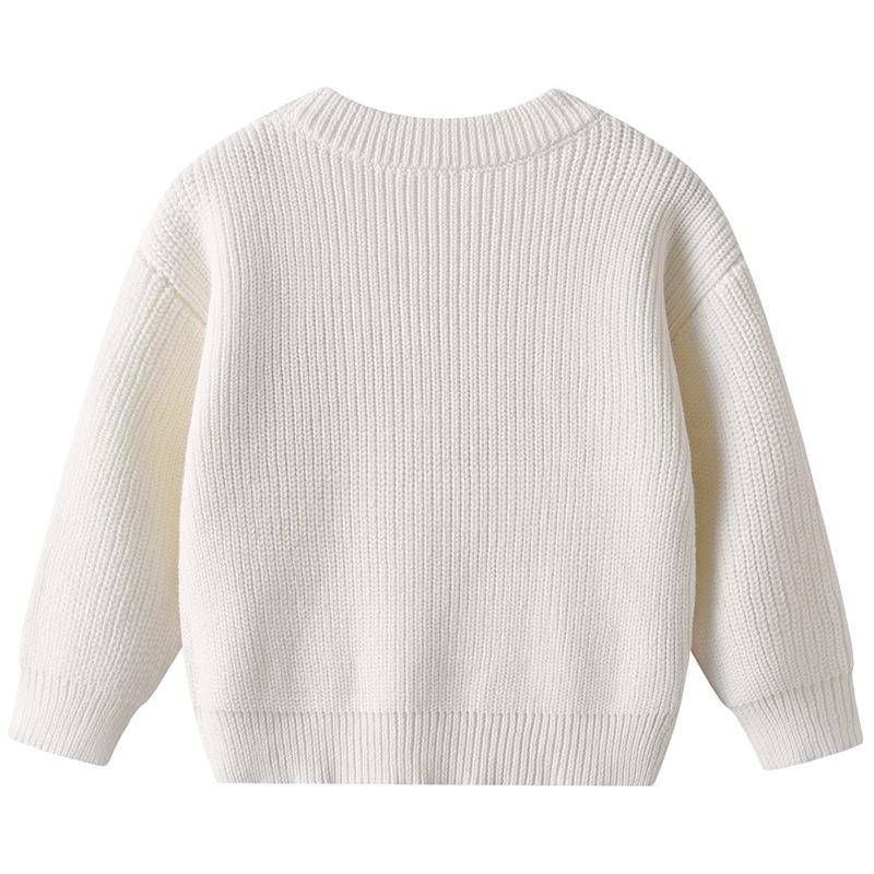 Autumn and Winter Baby Baby Bottoming Sweater Birthday Etsy Diys Hand-embroidered One Boy Girl Sweater