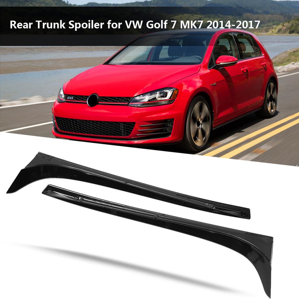 Car wing spoiler taiate spoiler side wing sticker made of ABS material with double-sided self-adhesive tape for 7 MK7 2014-2017