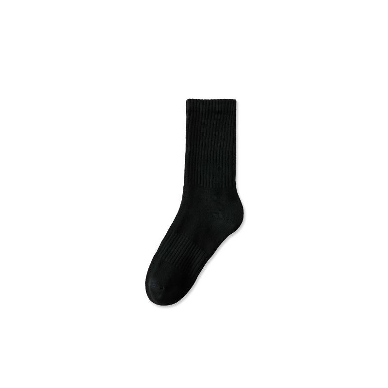 Men's Socks, Spring and Autumn Sweat-absorbing and Antibacterial Sports Socks, Autumn and Winter Anti-pilling Mid-calf Socks