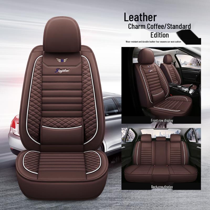 JJL Universal Full Wrap Car Seat Cushion - All Seasons, Solid Color, Sports Style