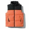 Zipper Pocket High Collar Cardigan Contrast Color Fashion Casual Vest Sleeveless Jacket Top
