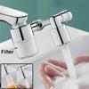 Universal Faucet Extender with Filter 2 Modes Tap Aerator Splash Basin Swivel Robotic Arm Faucets Extender Sprayer Head