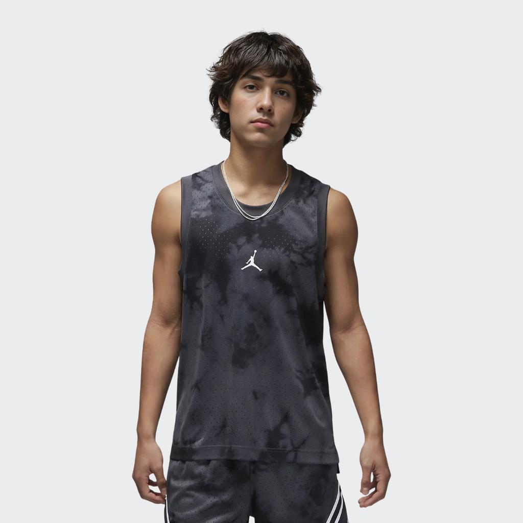 Jordan Logo Solid Color Breathable Sports Tie-Dye Loose Sleeveless Tank Top Men Tops Black DZ0568-022