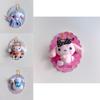 Adorable 3.14in Sanrio Cinnamoroll Plush Pendant Keychain Stuffed Doll Kids Gift