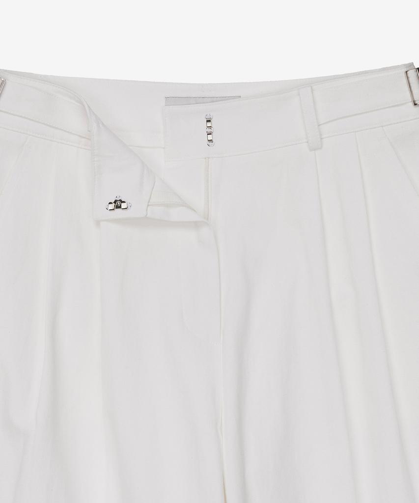 MIND BRIDGE WOMEN [W] Double-Pleat Wide Cotton Pants Mypt3212