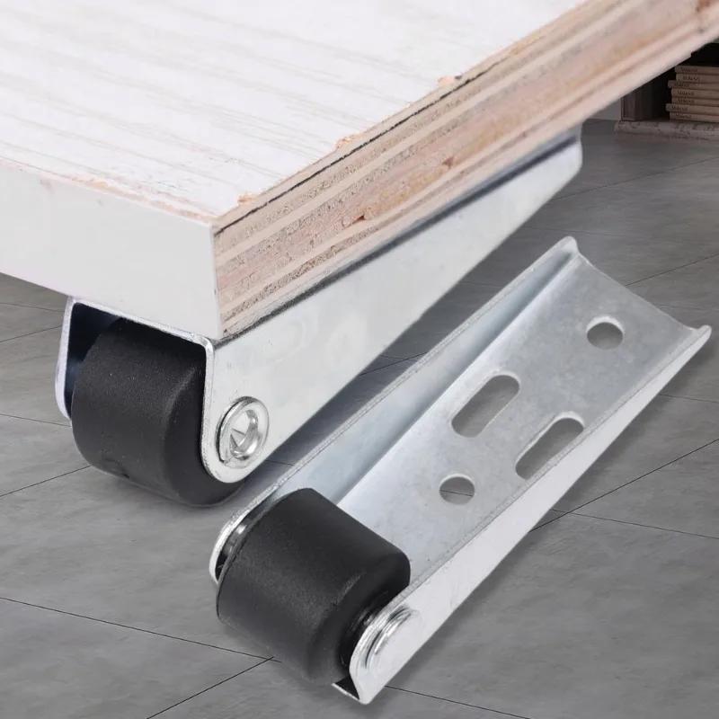 Multi-function Pulley Caster Wheels Bracket Directional Wheel Side Mount Casters Furniture Wheels Smooth Quiet Rolling Casters