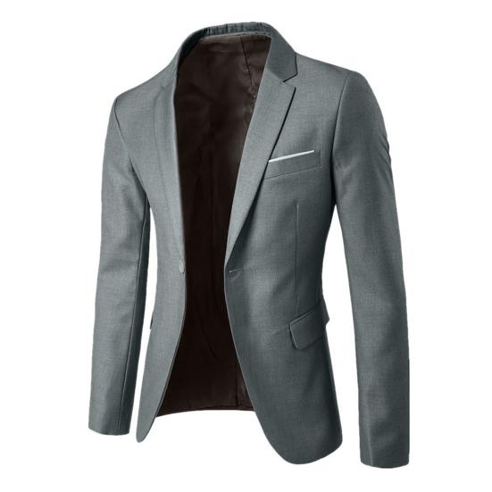 Yousheng 2Pcs/Set Men Suit Lapel Long Sleeve 3D Tailored Suit Coat Mid-rise Solid Color Long Pants Set Wedding Party Business Suit