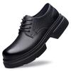 Men's Shoes Spring British Style Casual Leather Shoes Men's Business Dress Big Head Work Shoes Platform Derby Shoes Men
