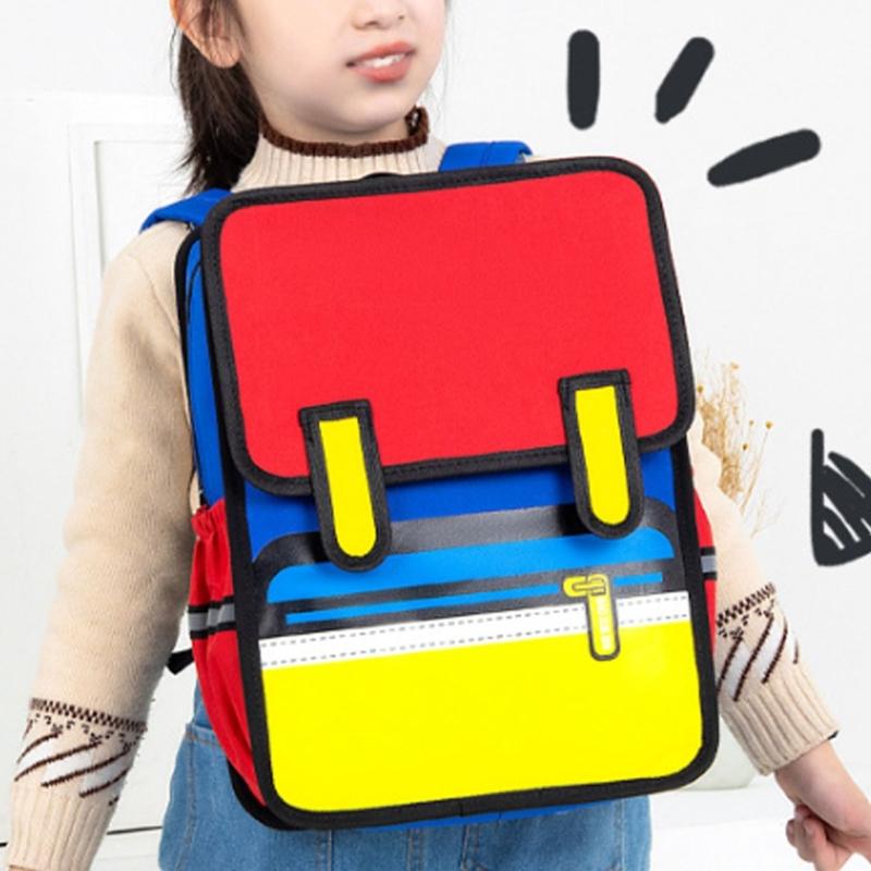 3D Cartoon Backpack For Kids School Bag Student Book Bag Casual Daypack Suitable For School Activities And Short Trips