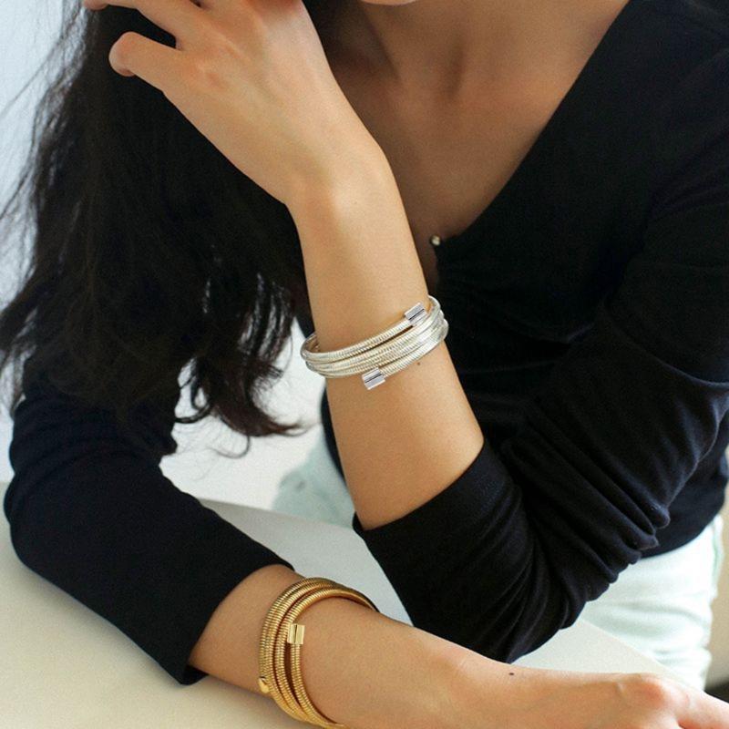 Wrap Arm Bracelet Flexible Stackable Bracelet Elastic Wristband Fashion Wrist Jewelry Wrist Accessory for Any Outfit
