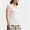 Fila Original Fashion Casual Simple Knit Sleeveless Vest Women Tops Cloud-White F51W529103F-WT