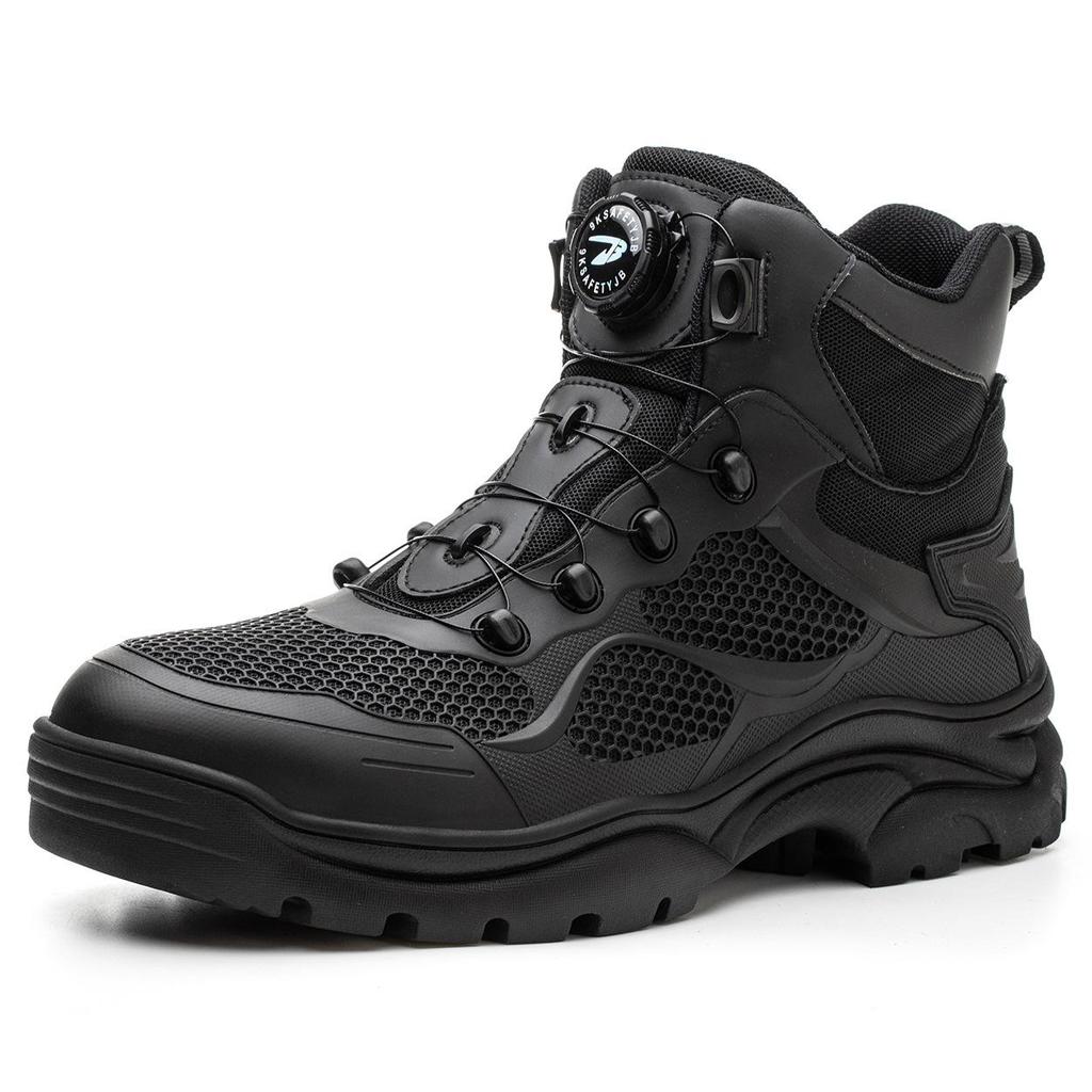 Europäische & Amerikanische High-Top Stahlkappen-Arbeitsstiefel - Leicht, Bequem, Atmungsaktiv, Rutschfest, Durchstichfest, Abriebfest Sicherheitsschuhe