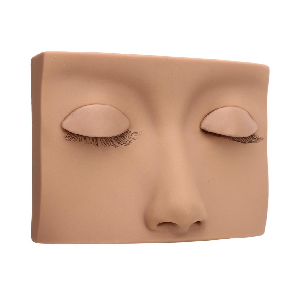 Lash Mannequin Head Removable Silicone Replacement Eyelash Mannequin Head for Training