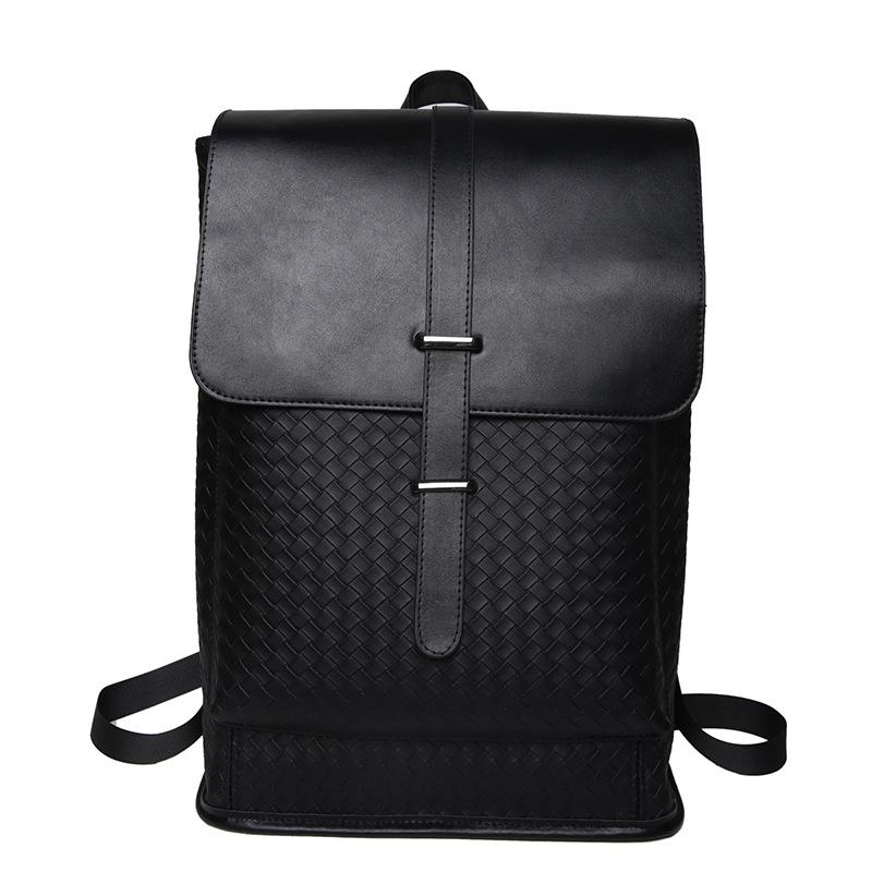 Trendy Brand Simple Men's Backpack Personalized Flip College Student Schoolbag Computer Bag Large Capacity Commuter Girl Backpack