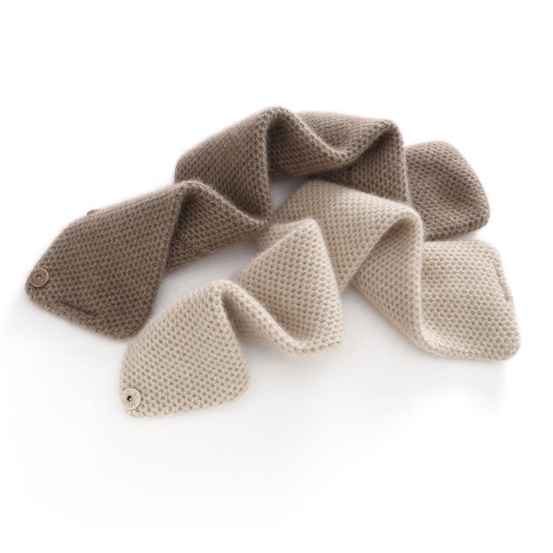 Women's Cashmere Neck Gaiter - 100% Pure Honeycomb Knit Scarf
