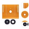 Router Table Insert Plate Trimmer Tool Accurate Spare Part Gold Wood Flip for Invert