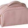 Cosmetic Bag Large Capacity Makeup Bag Double Zipper Portable Travel Toiletry Bag Pink