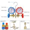 Gauge Marked R410A R404A R134A Refrigerant Manifold Gauge Air Condition Refrigeration Set Air Conditioning Tools Hose Hook