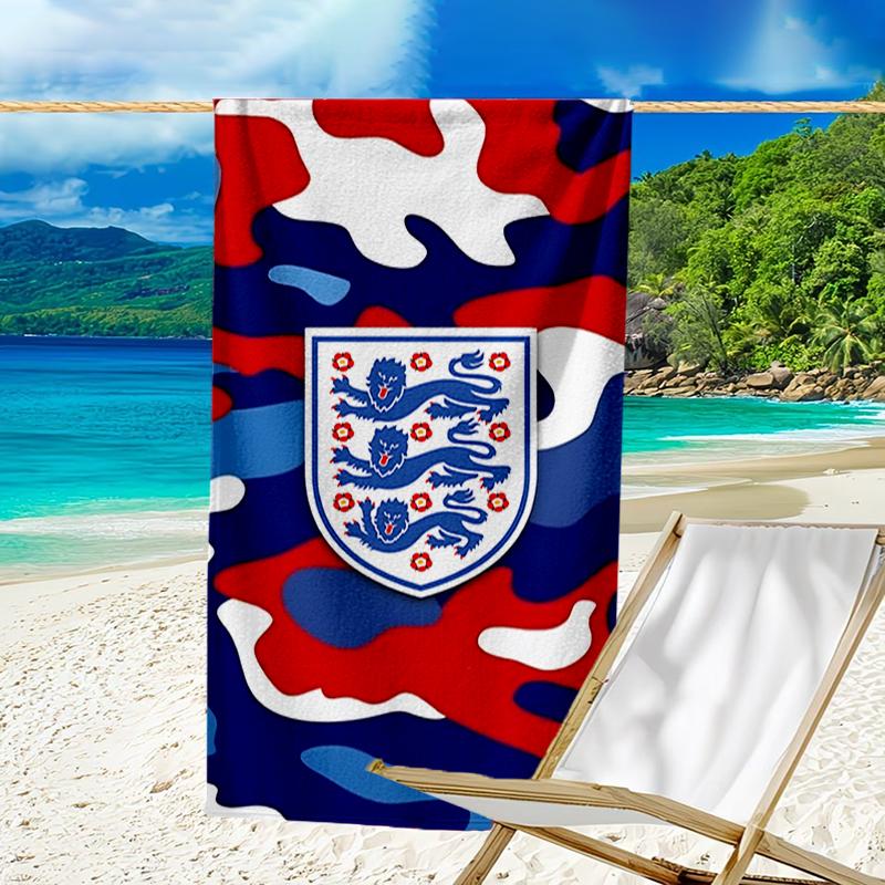 EnglCoat Of Arms Beach Towel - Soft, Absorbent Microfiber, Lightweight, Ideal for The Beach, Parties, Travel, Camping fan gifts