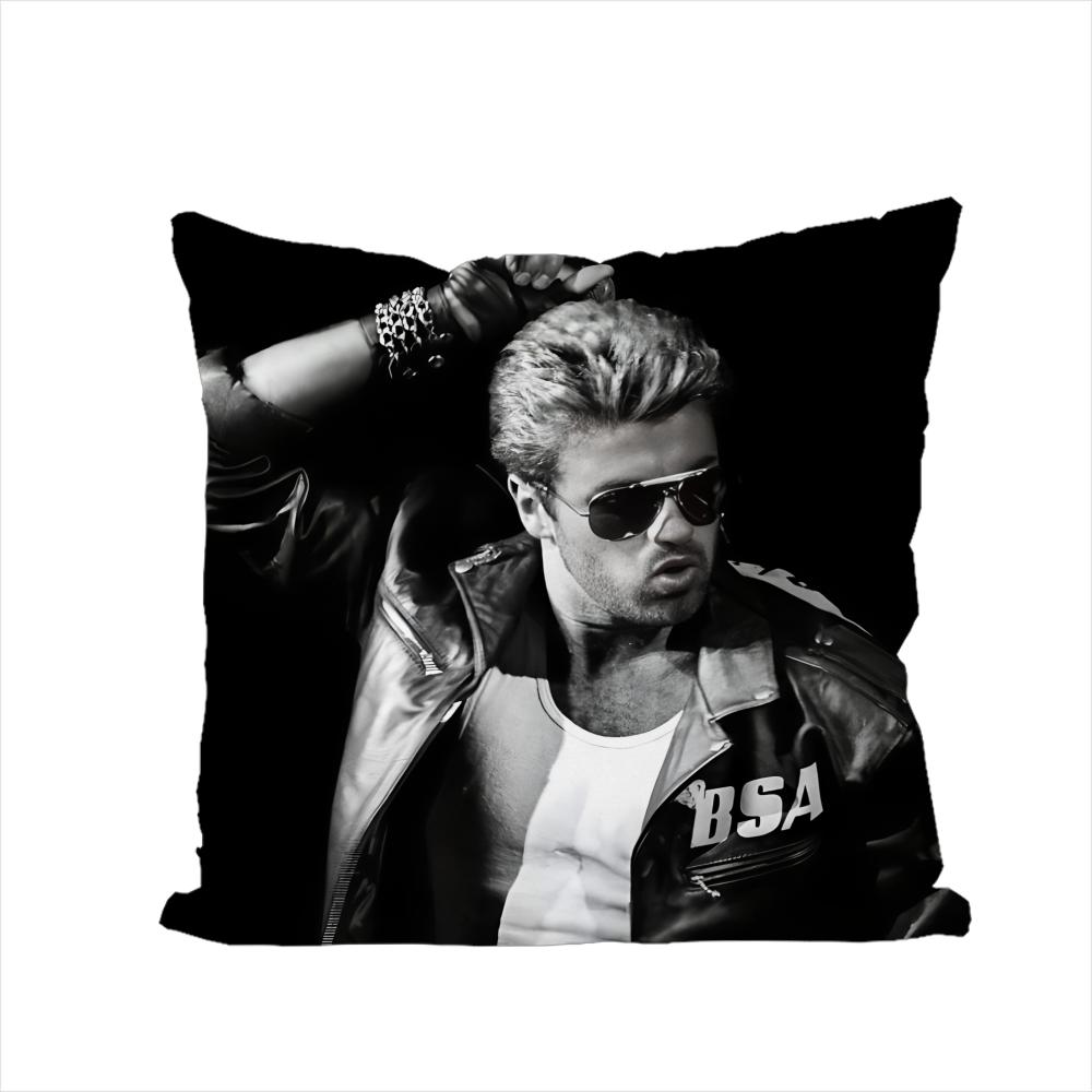 Singer GGeorge Michael Pillow Case For Car Sofa Decorative Home Doublesided Print Plush Square Throw Pillow Cushion Cover