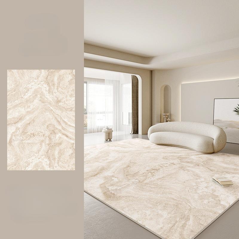 Cream Style Bedroom Decor Plush Carpet Large Area Carpets for Living Room Thick Anti-slip Lounge Floor Mat Fluffy Soft Study Rug