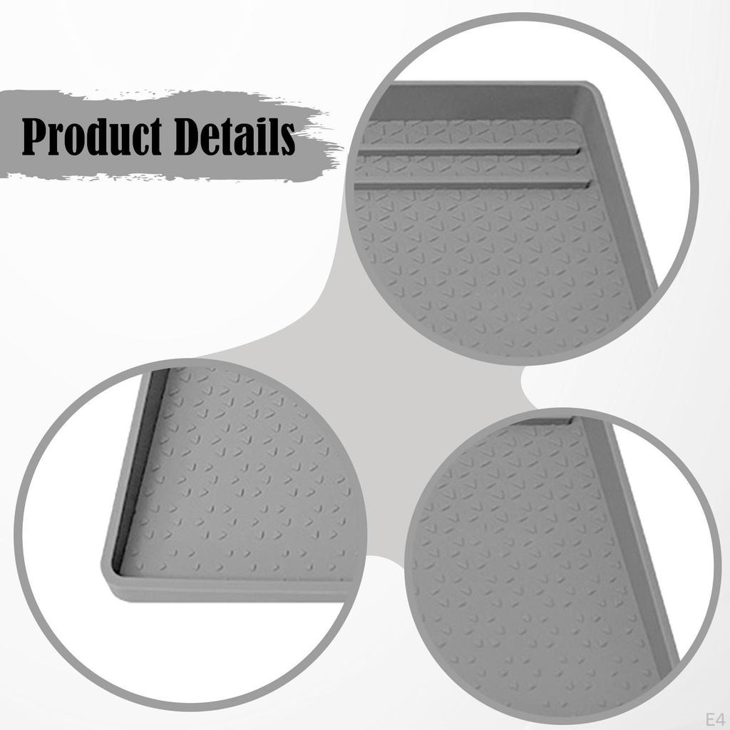 Coffee Machine Mat Silicone Maker Pad Heat Resistant Bar Reusable Table Soft Non Slip