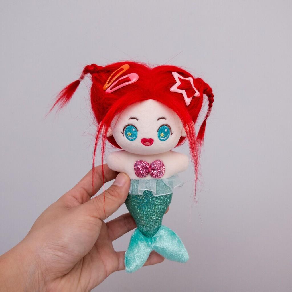 Pluszowa lalka z serii Syrenka z wypełnieniem z bawełny PP, idealna na prezent i do pokoju zabaw dla dzieci