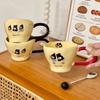ins wind mug design sense high value cute water cup ceramic cup couple home office coffee cup