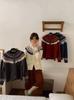 Women's Retro Fair Isle Zipper Cardigan - Autumn/Winter Loose, Casual, Slimming Knit Sweater