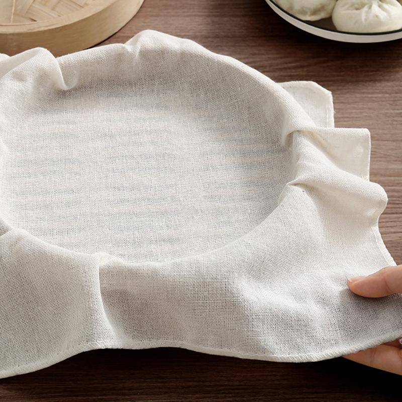 3 ks Čistá bavlna Pařák Utěrka Domácí Zásuvková Utěrka Podložka na dušenou rýži a buchty Čtvercová Bavlněná Gáza Kuchyňský Pařák