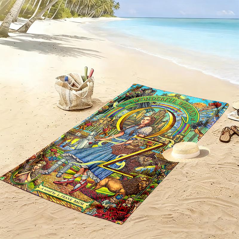 Magic Adventure Oz Beach Towel Beach Portable for Travel Absorbent Bath Towel Quick-drying Swim Towel Seaside Outdoor Picnic Beach Mat Fashion