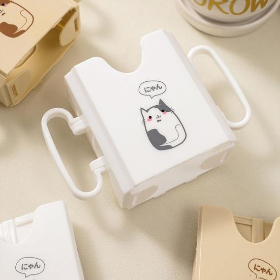 Skládací držák na krabici od mléka s dvojitými rukojeťmi Neprosakující Tepelně odolný obal na kelímek pro krabice od džusů Roztomilý přenosný nosič nápojů pro batolata Cestování