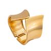 Hip Hop Exaggerated Wide Cuff Bangle/Finger Ring Stylish Geometric Jewelry Handmade Accessories for Women and Men
