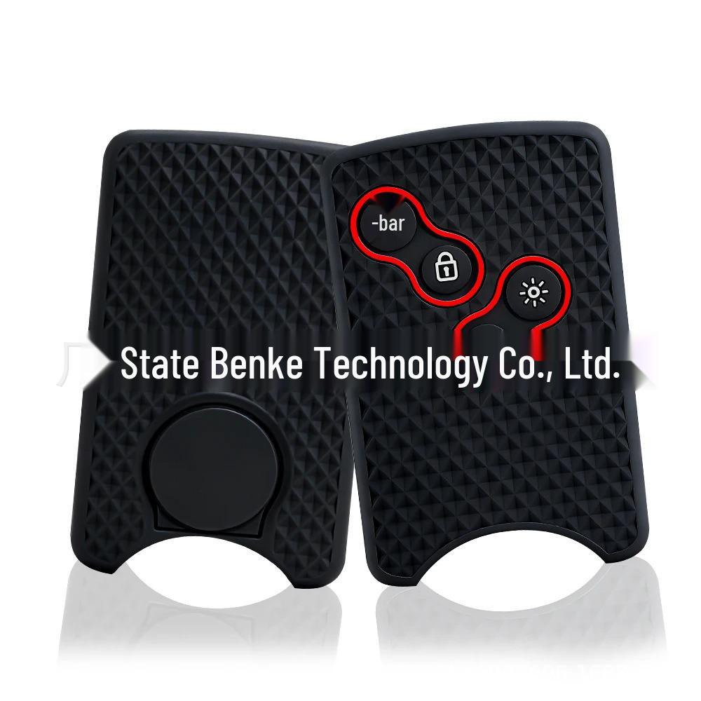 Silicone Key Cover for Renault Koleos, Scenic, Dimension, Megane Smart Card - Wave Pattern, 4-Button