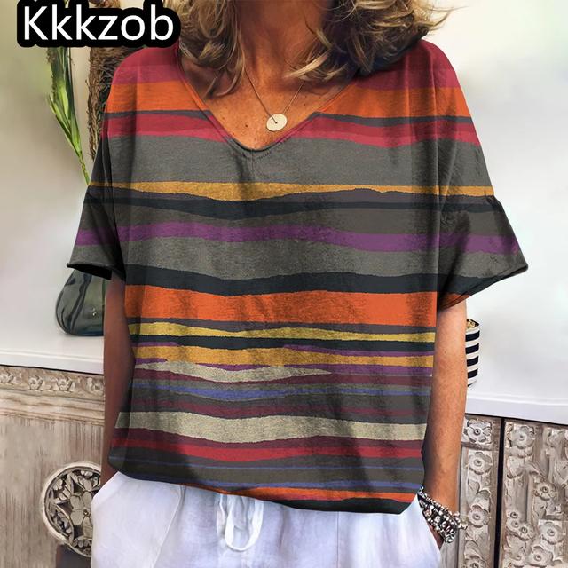 

Женская футболка с принтом в виде маленькой бабочки и цветка, футболка с коротким рукавом и V-образным вырезом, женские топы, повседневная футболка большого размера в стиле Street Beat XL