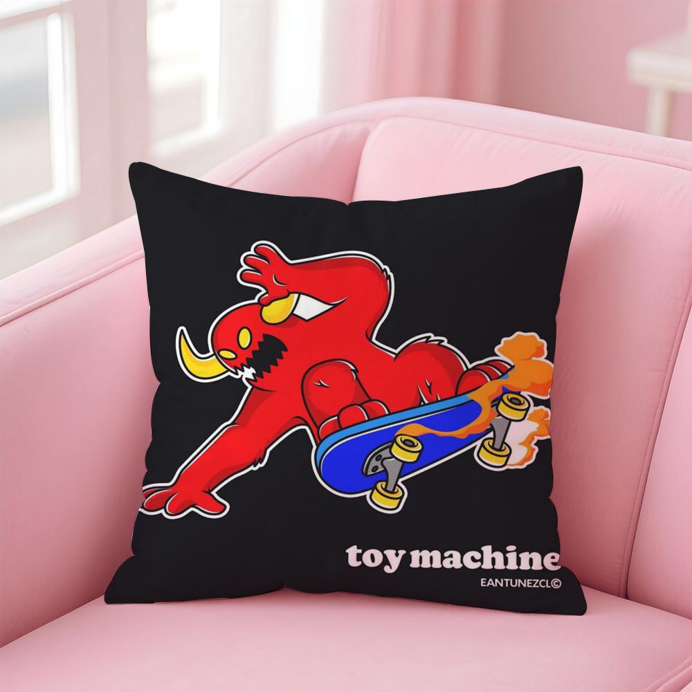 Brand T-Toy MachineS Skate Cushion Cover Comfortable Reversible Pillow Cover Ideal for Car Sofa Bedroom & Beyond