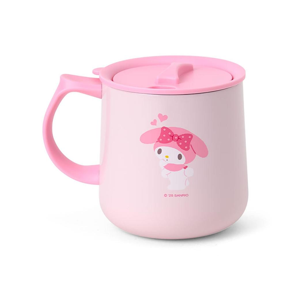 Sanrio My Melody Stainless Steel Mug with Stainless Steel Copper with Acrylic Resin Lid and Gasket and Silicone Insulates Hot and Cold Product 296953