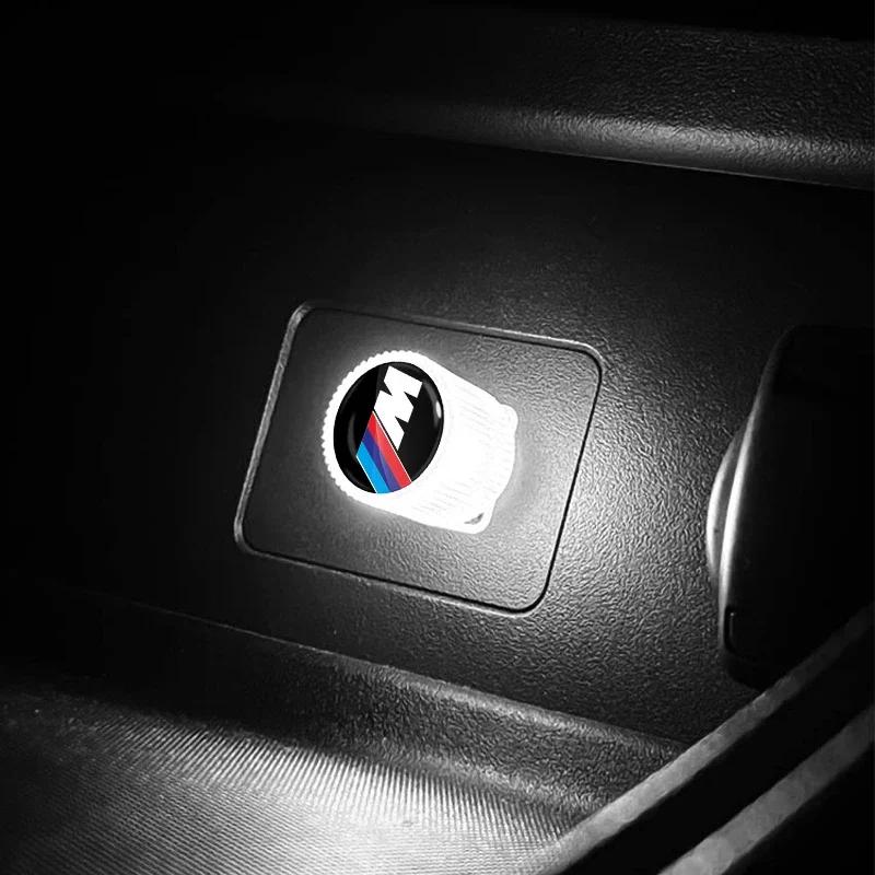 For BMW USB Car LED Light Auto Interior Atmosphere Light Car Emblem For Bmw M3 M4 M5 M6 F20 F30 G20 F31 F11 X3 F25 X4 I3 1 3 5 S