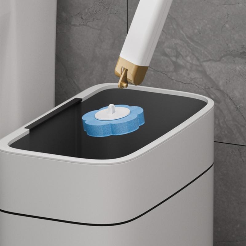 Practical Toilet Bowl Brush with Replaceable Brush Head Bathroom Toilet Washing Brush Toilet Cleaning Tool Easy to Clean