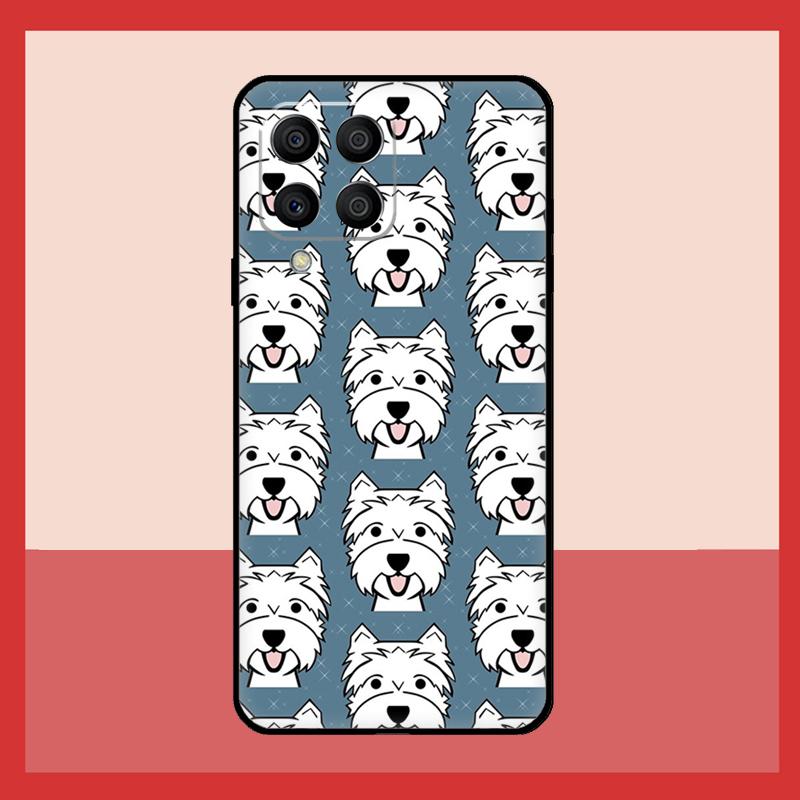 West Highland Terrier Westie Hülle Für Samsung Galaxy M12 M52 M06 M16 M36 M56 M33 M15 M55 M31 M13 M14 M53 M32 M35 M34 M54