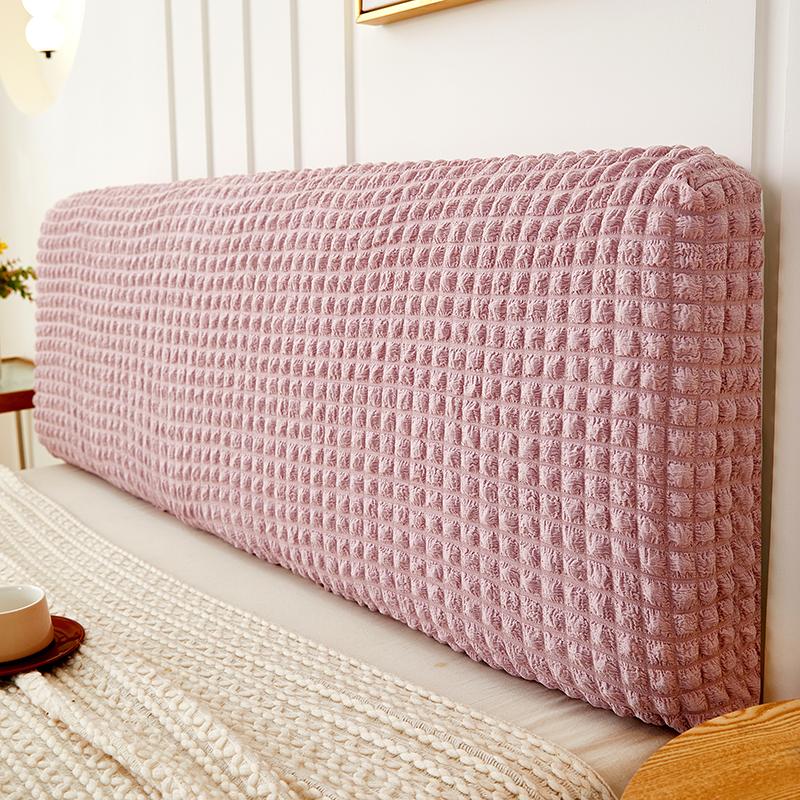Premium Blasenstoff Jacquard Kopfteilbezug Weicher Stretch Bettkopfteilbezug All-inclusive Nachttisch Schutzbezug Überwürfe Schlafzimmer