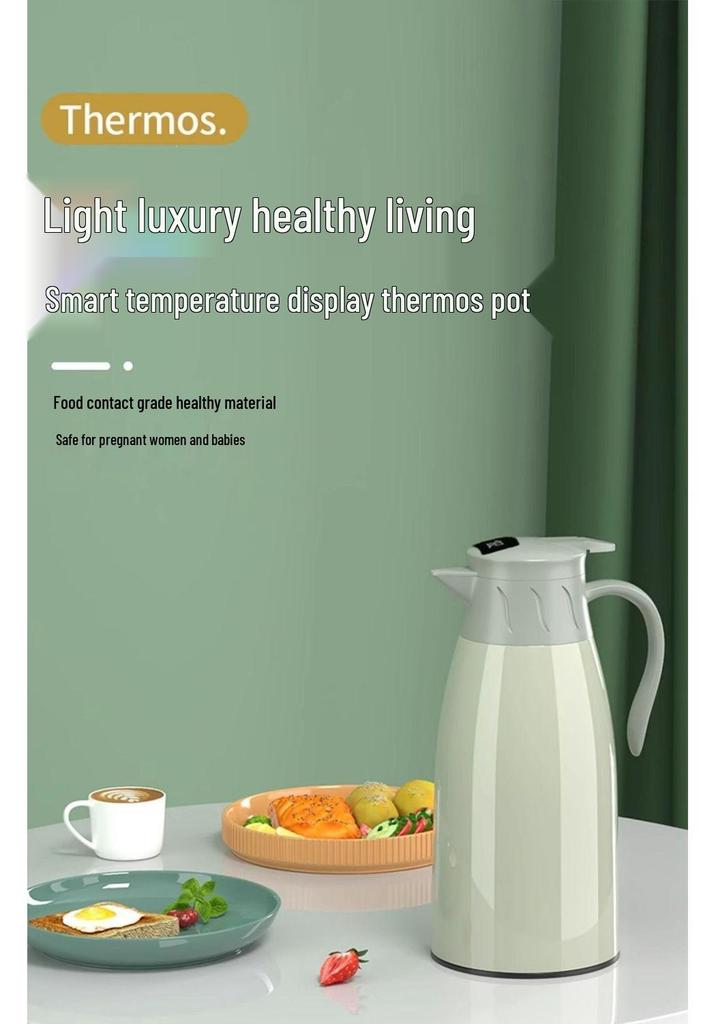 Smart Press-Type Insulated Water Bottle for Dorms and Homes - Perfect for Tea or Hot Water