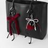 Cute Woven Rope Bow Keychain Sweet DIY Bag Chain Pendant Pendant