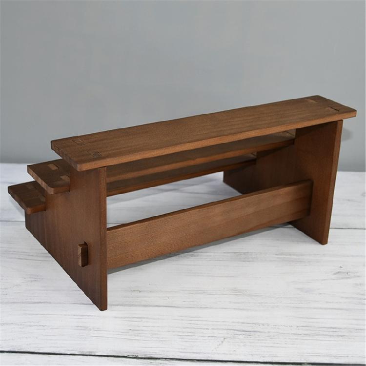 Unique Wood Bangles Display Stand Elegant Four Tiers Stylish Wood Bracelets Holder For Celebration And Gatherings