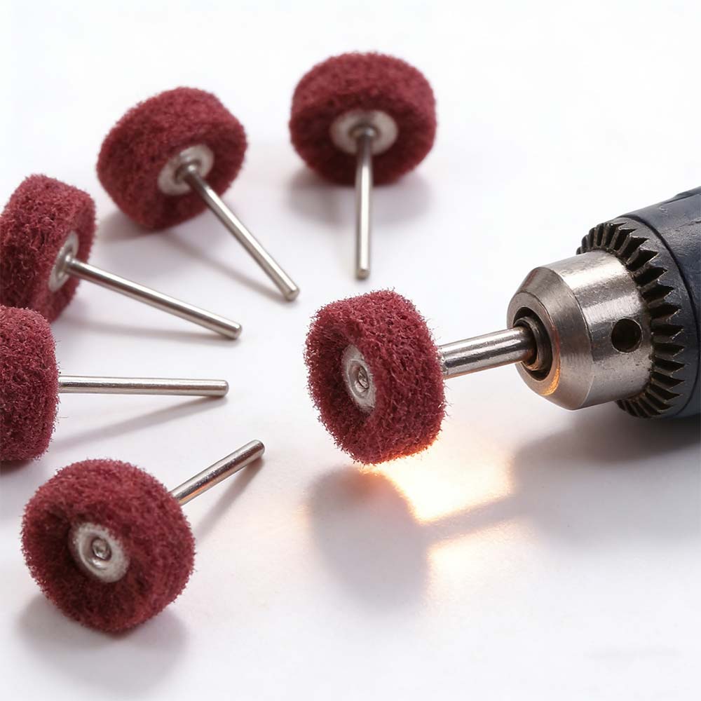 10pcs Buffing Polishing Wheel Rust Remover Fiber Grinding Head Grinding Machine Accessories