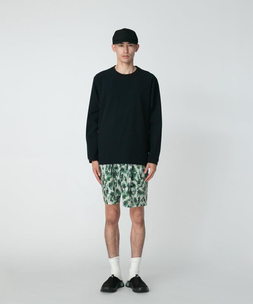 Snow Peak Tištěné Prodyšné Rychleschnoucí Šortky ZELENÉ PT L Poloviční Šortky, Kalhoty, Suché, Unisex, Pánské, Dámské