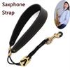 Leather Saxophone Strap Saxophone Lanyard Neck Strap Protection Neck for Soprano Tenor Alto Baritone Sax Musical Instrument
